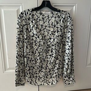 NWT Rebecca Taylor Ruched Blouse size 4